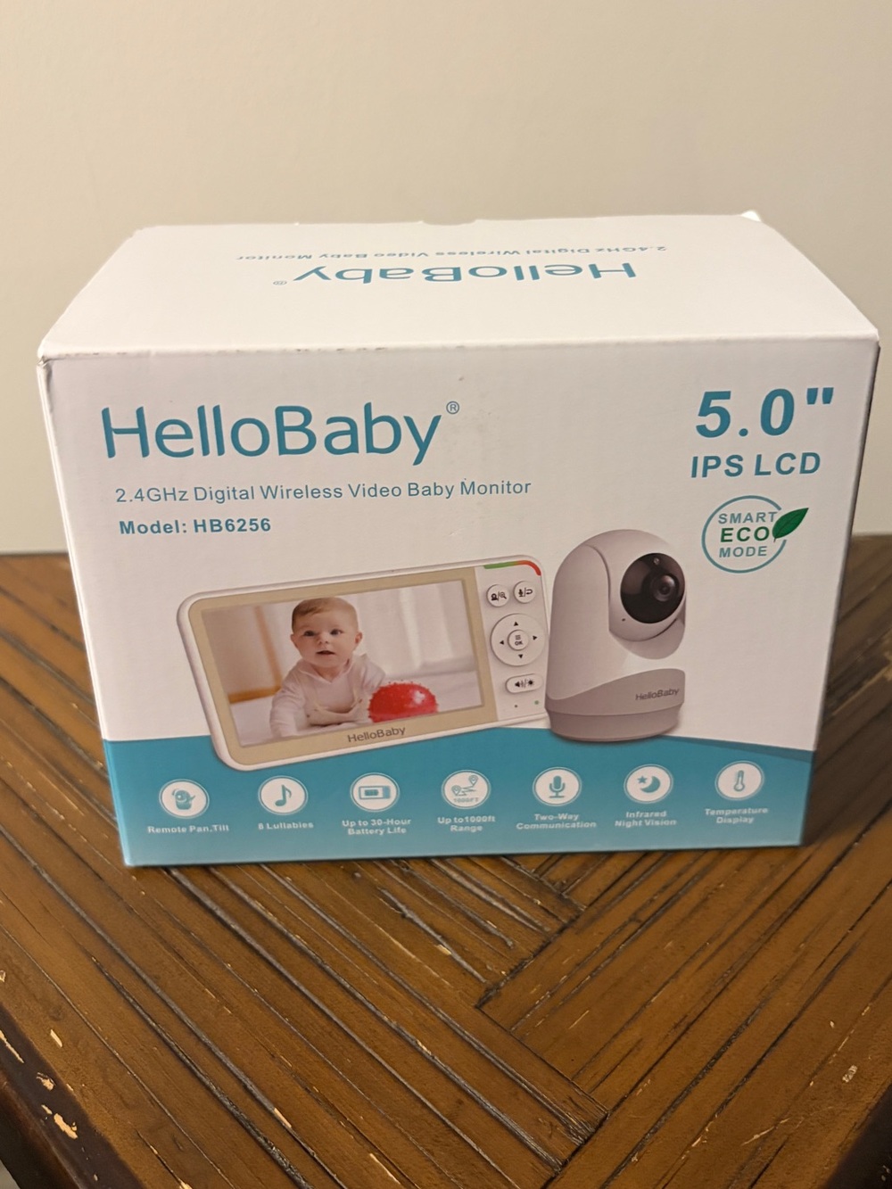 5.0" White Baby Monitor with IPS LCD - HB6256